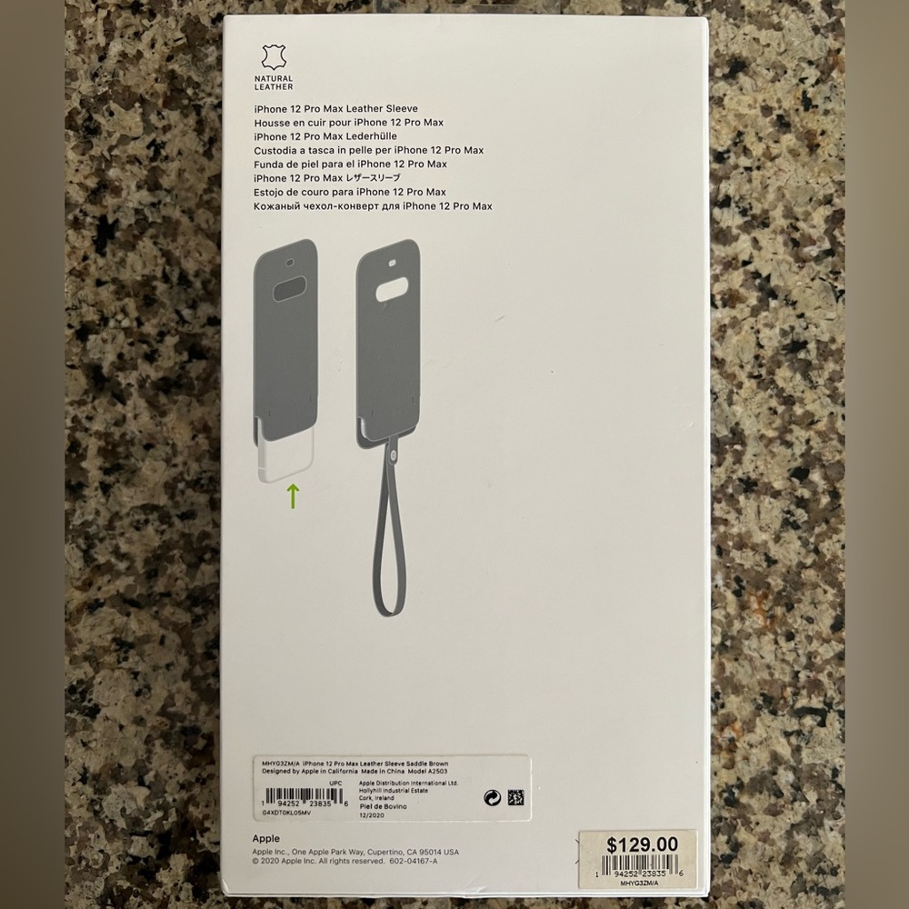 BRAND NEW🎉🎉🎉 iPhone 12 Pro Max Leather Sleeve Magsafe!! - Picture 2 of 2